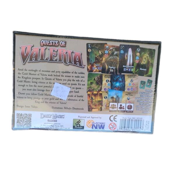 NEW Quests of Valeria Kickstarter Edition Board Card Game 2016 Daily Magic Games - Picture 6 of 7